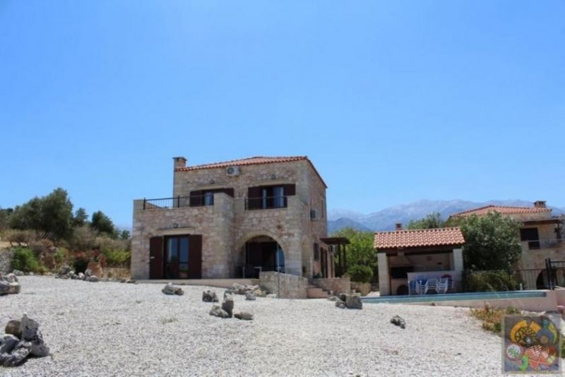 Provarma Kreta, Provarma Steinhaus Villa mit Pool und Meerblick Haus kaufen